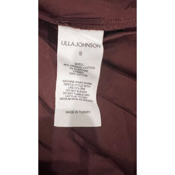 NEW ULLA JOHNSON Tilda Bordeaux Mixed Media Mini dress SIZE S - Picture 10 of 10